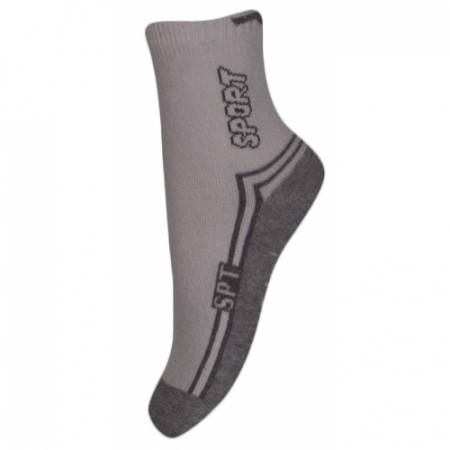 Sosete bebelusi si copii - Sosete pentru baieti Milusie B2220B-G5-13-14-cm, Gri