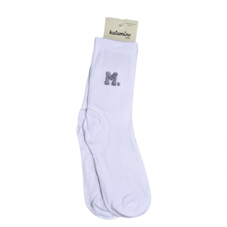 Sosete din bumbac pentru baieti, Katamino K22237, Alb [2]