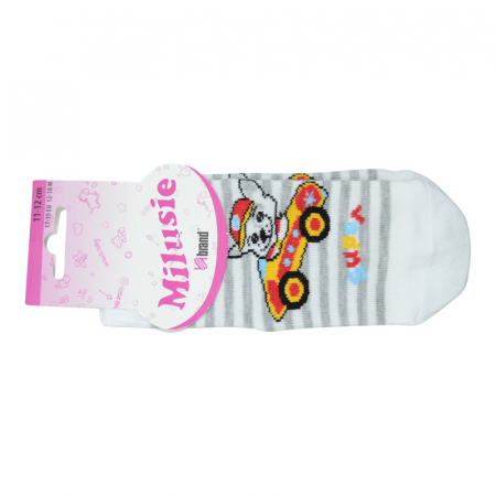 Sosete pentru baieti Milusie 2219-A4-10-13, Gri [1]