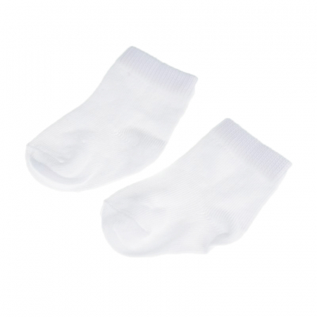 Sosete bebelusi si copii - Sosete pentru copii Milusie B2202-A1-15-17-cm, Alb