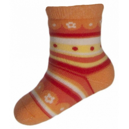 Sosete bebelusi si copii - Sosete pentru copii Milusie B2224-P1-7-8-cm, Portocaliu