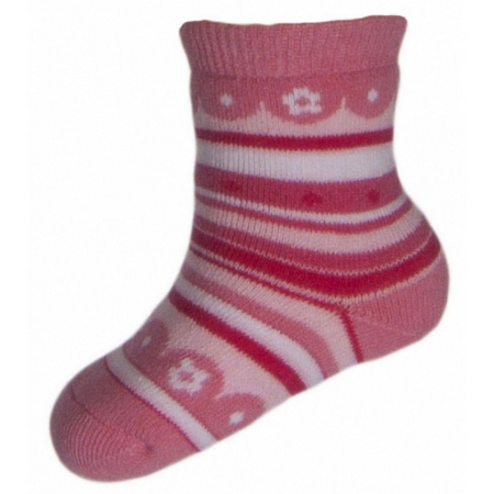 Sosete bebelusi si copii - Sosete pentru copii Milusie B2224-R2-7-8-cm, Roz