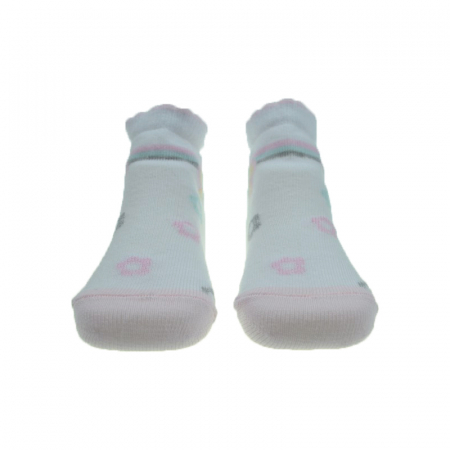 Îmbrăcăminte fete - Sosete pentru fete Milusie 2219-BBE-9-10-cm, Alb