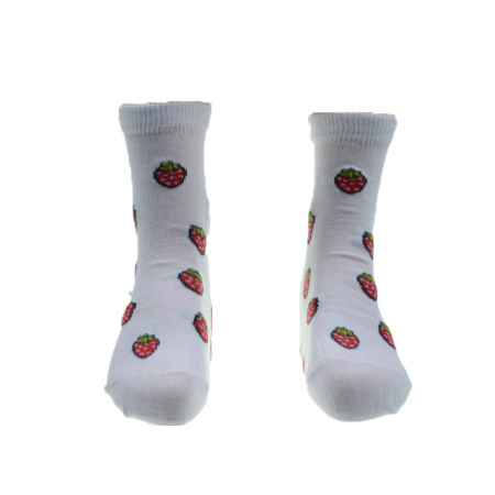 Sosete bebelusi si copii - Sosete pentru fete Milusie 2232-CAPS-18-20-cm, Alb