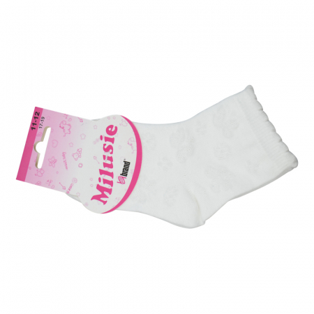 Sosete pentru fete Milusie B2233-A2-32-34, Alb [1]