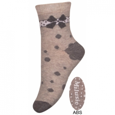 Sosete bebelusi si copii - Sosete pentru fete cu ABS Milusie B2214F-G4-15-17-cm, Albastru