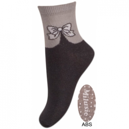 Sosete bebelusi si copii - Sosete pentru fete cu ABS Milusie B2214F-M3-15-17-cm, Albastru