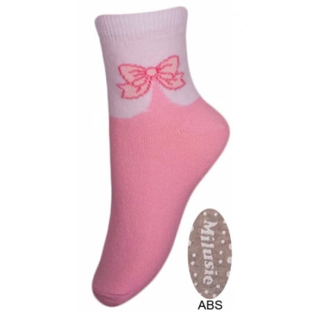 Sosete bebelusi si copii - Sosete pentru fete cu ABS Milusie B2214F-R5-15-17-cm, Albastru
