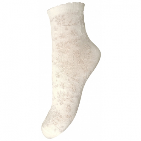 Sosete bebelusi si copii - Sosete pentru fete Milusie B2208-C-13-14-cm, Crem
