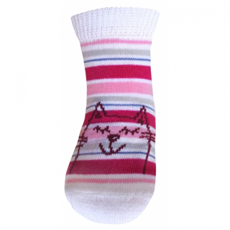 Îmbrăcăminte fete - Sosete pentru fete Milusie B2219F-A11-5-6-cm, Alb
