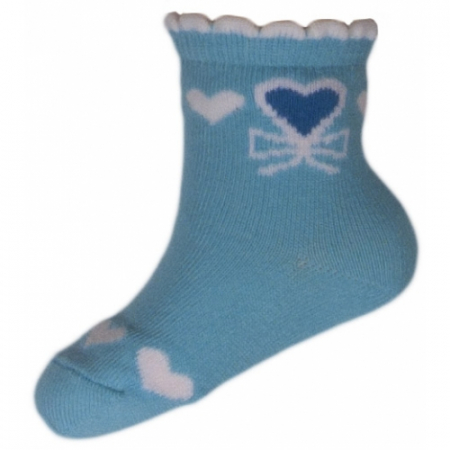 Îmbrăcăminte fete - Sosete pentru fete Milusie B2219F-A3-5-6-cm, Albastru