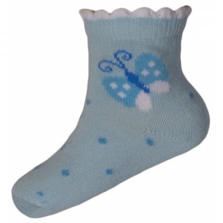 Îmbrăcăminte fete - Sosete pentru fete Milusie B2219F-A4-5-6-cm, Albastru
