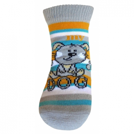 Îmbrăcăminte fete - Sosete pentru fete Milusie B2219F-G3-5-6-cm, Gri