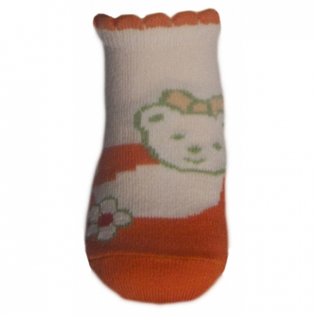 Îmbrăcăminte fete - Sosete pentru fete Milusie B2219F-P-5-6-cm, Portocaliu