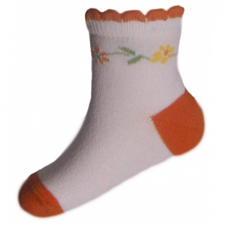 Îmbrăcăminte fete - Sosete pentru fete Milusie B2219F-P1-5-6-cm, Portocaliu