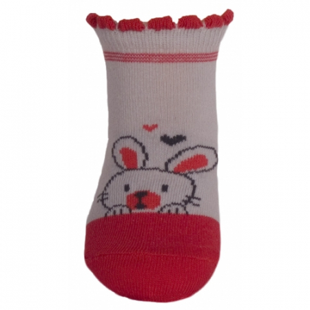 Îmbrăcăminte fete - Sosete pentru fete Milusie B2219F-R14-5-6-cm, Rosu