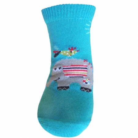 Sosete bebelusi si copii - Sosete pentru fete Milusie B2219F-T-5-6-cm, Turcoaz