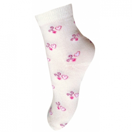 Sosete bebelusi si copii - Sosete pentru fete Milusie B2220C3-15-17-cm, Crem