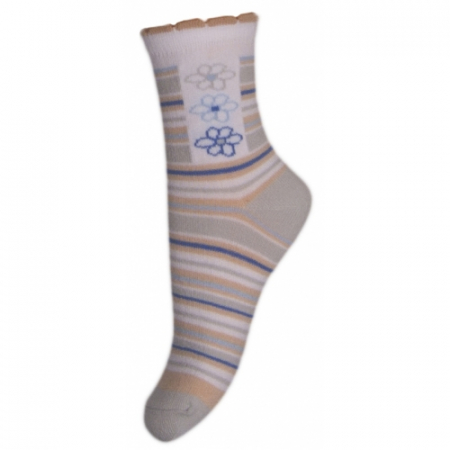 Sosete bebelusi si copii - Sosete pentru fete Milusie B2220G3-15-17-cm, Gri