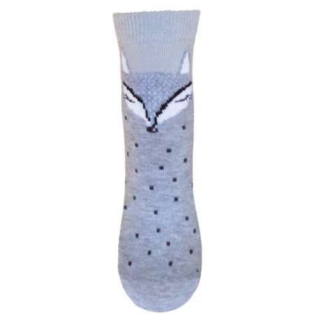 Sosete bebelusi si copii - Sosete pentru fete Milusie B2220G7-15-17-cm, Gri