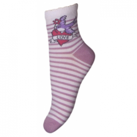 Sosete bebelusi si copii - Sosete pentru fete Milusie B2220M2-15-17-cm, Mov