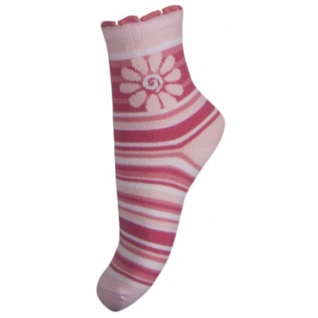 Sosete bebelusi si copii - Sosete pentru fete Milusie B2220R3-15-17-cm, Roz