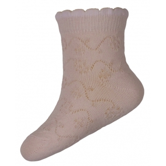 Sosete bebelusi si copii - Sosete pentru fete Milusie B2233-C3-21-22-cm, Crem