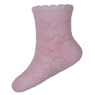 Sosete bebelusi si copii - Sosete pentru fete Milusie B2233-R1-21-22-cm, Roz