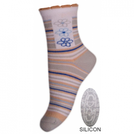 Sosete bebelusi si copii - Sosete pentru fete Milusie B2248-G-15-17-cm, Albastru