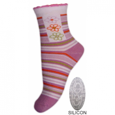 Sosete bebelusi si copii - Sosete pentru fete Milusie B2248-M-15-17-cm, Albastru