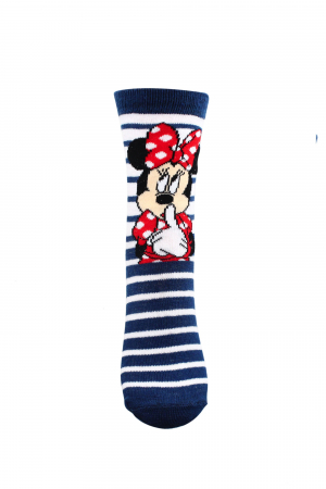 Sosete bebelusi si copii - Sosete pentru fete Minnie Mouse Setino 881-206B-31-34, Bleumarin