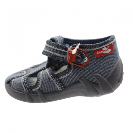 Sandale din panza baieti - Sandale pentru baieti Renbut RB1313A-27, Gri