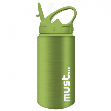 Sticle pentru apa copii - Sticla de apa din otel inoxidabil pentru copii 500 ml Must Water Canteen 618345, Verde
