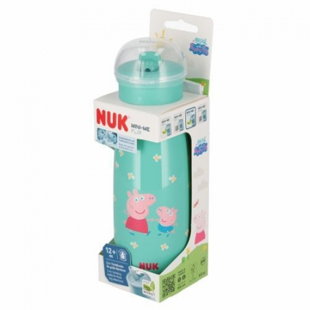 Sticla de apa pentru copii, 450 ml Nuk Mini-Me Peppa Pig, 441618, 12 luni+, Verde [3]