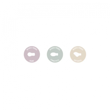 Suzetă anatomica, din cauciuc natural Hevea, Bibs Colour Collection 240111G, Gri [3]