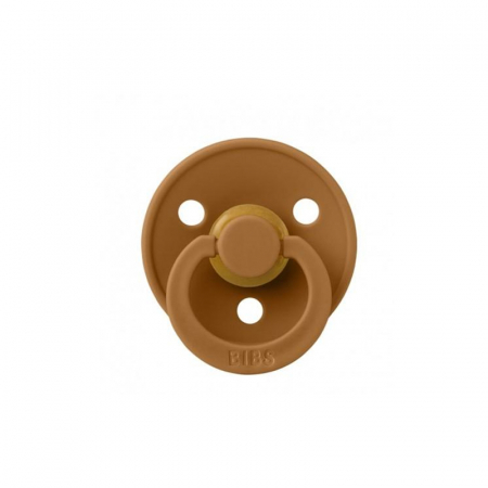 Suzeta rotunda din latex M Bibs Caramel 223862, Maro [1]