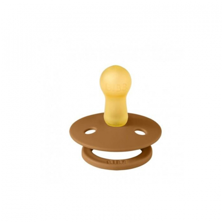 Suzete - Suzeta rotunda din latex M Bibs Caramel 223862, Maro
