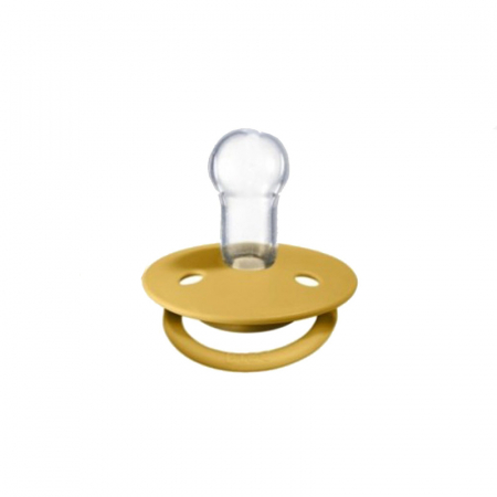 Suzete - Suzeta anatomica din silicon Bibs De Lux Mustard 195510, Galben