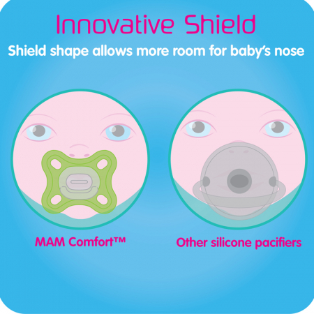 Suzeta ortodontica din silicon 0+ luni MAM Comfort 718533AL [5]