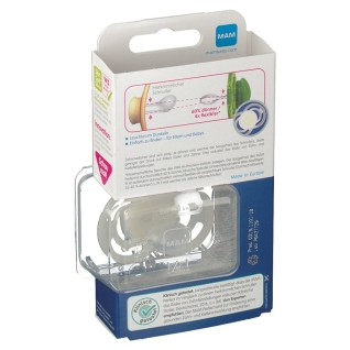 Suzeta ortodontica din silicon, MAM Perfect Night 851001-6, Roz [4]