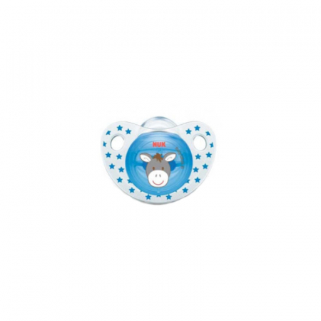 Suzete - Suzetă ortodontică din silicon Nuk Baby Gluck 175162-1, Albastru