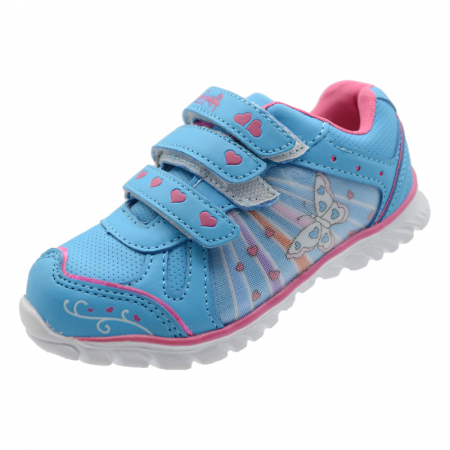 Adidasi fete - Pantofi sport pentru fete American Club CA51-03847-29, Albastru