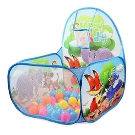 Covorase si centre de joaca - Tarc de joaca pentru copii cu 50 de bile 59 x 59 x 74 cm pentru copii Midex 473698, Multicolor