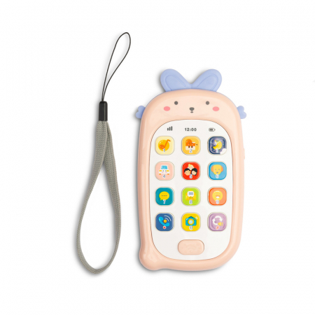 Telefon interactiv de jucarie cu muzica si sunete Toyz HE0536, Roz [1]
