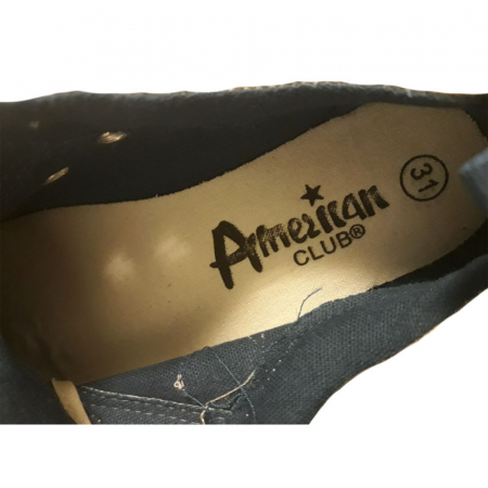 Tenisi din panza pentru baieti American Club LH37/20N-32, Negru [2]