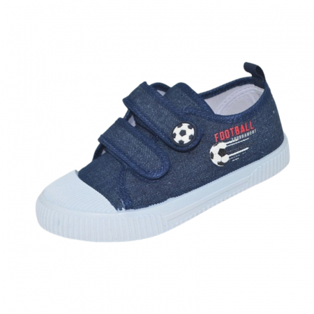 Tenisi baieti - Tenisi din panza pentru baieti, American Club TEN125/24, Albastru inchis