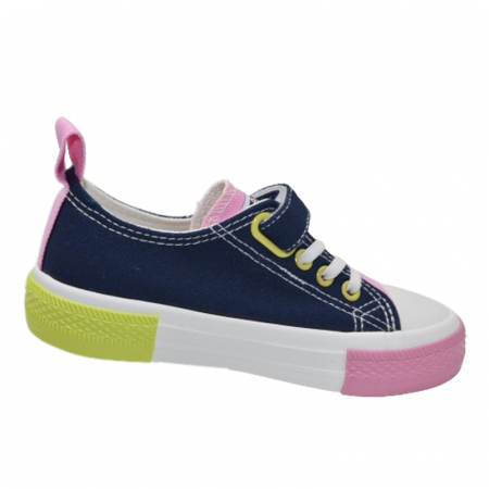 Tenisi din panza pentru fete Bessky MY008-3C, Multicolor [1]