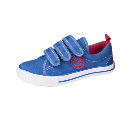Tenisi baieti - Tenisi din panza pentru copii American Club 931/17AL-32, Albastru