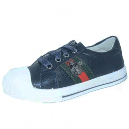 Pantofi cu siret si scai fete - Pantofi pentru fete Bessky JE8924-2B, Bleumarin