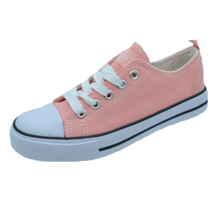 Tenisi fete - Tenisi din panza pentru fete American Club TFA1-R-33, Multicolor